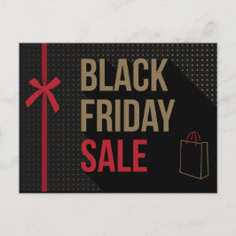 Black Friday Werbeaktionen Postkarte