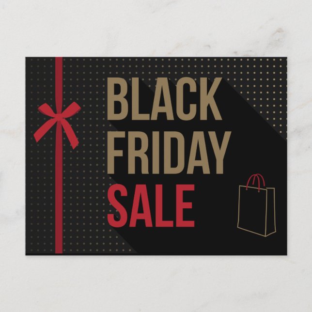 Black Friday Werbeaktionen Postkarte (Vorderseite)
