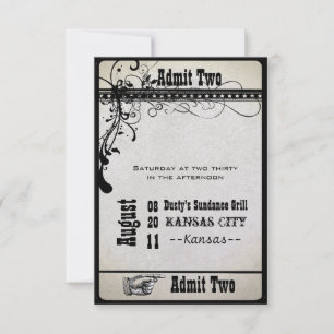 Black Funky Textured Wirbel Wedding Response Cards Einladung
