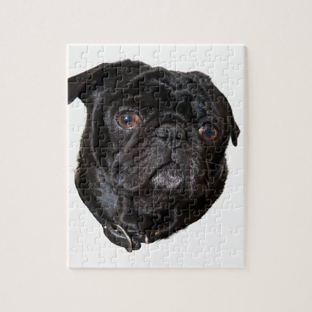 Black Funny Mops Puzzle (Vertikal)