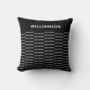 Black Funny Vathers Tagesgeschenk für neuen Vater Kissen