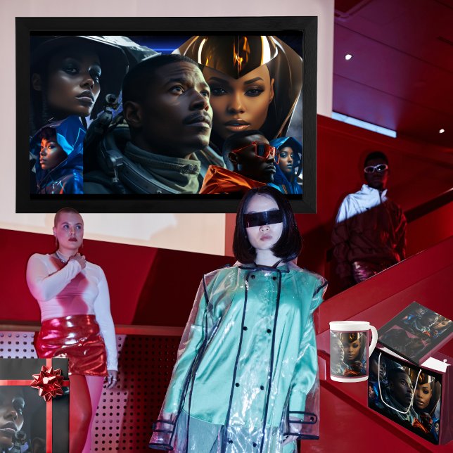 Black Future Poster Geschenkpapier (Get the full "Black Future" collection at  https://bit.ly/BlackFutureZazzle)