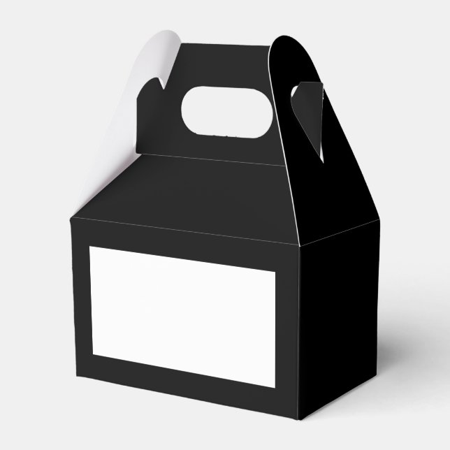 Black Gable Favor Box Geschenkschachtel (Vorderseite)
