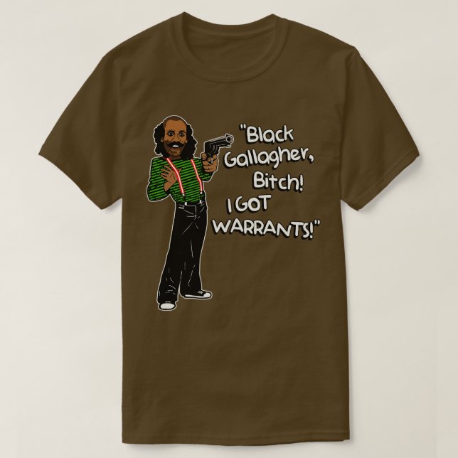 Black Gallagher I GOT GARANTIEN T-Shirt (Design vorne)