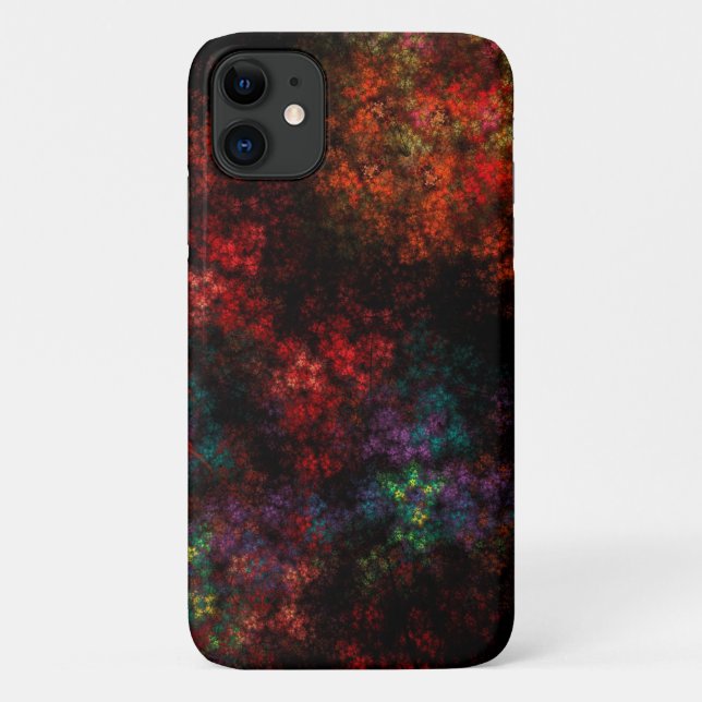 Black Garden Fraktal Case-Mate iPhone Hülle (Rückseite)