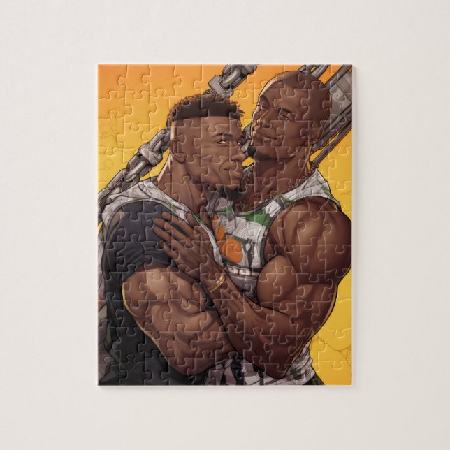 Black Gay Men Puzzle (Vertikal)