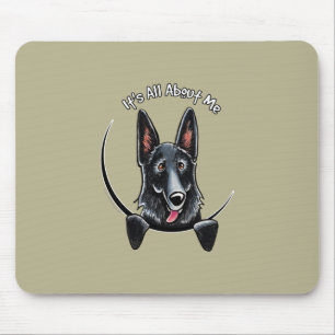 Black German Shepherd IAAM Mousepad