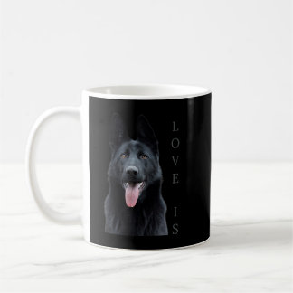 Black German Shepherd Shirt Schäfer TShirt Dog Mam Kaffeetasse