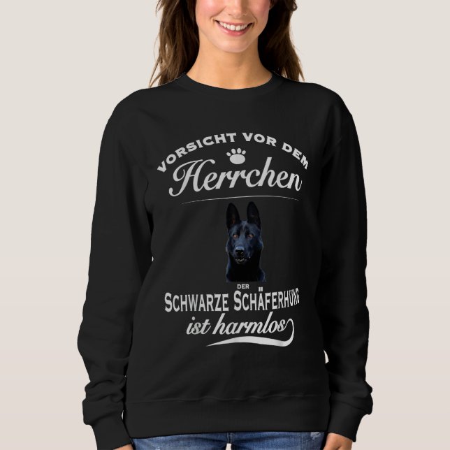 Black German Shepherd Sweatshirt (Vorderseite)