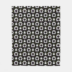 Black Ghost Fleece Blanket