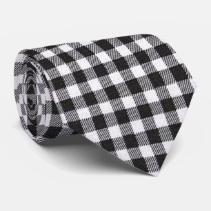 Black Gingham Krawatte