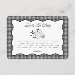 Black Gingham Niedlich Ghost Books für Baby Insert
