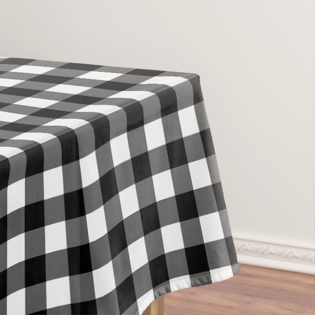 Black Gingham Tischdecke (Beispiel)