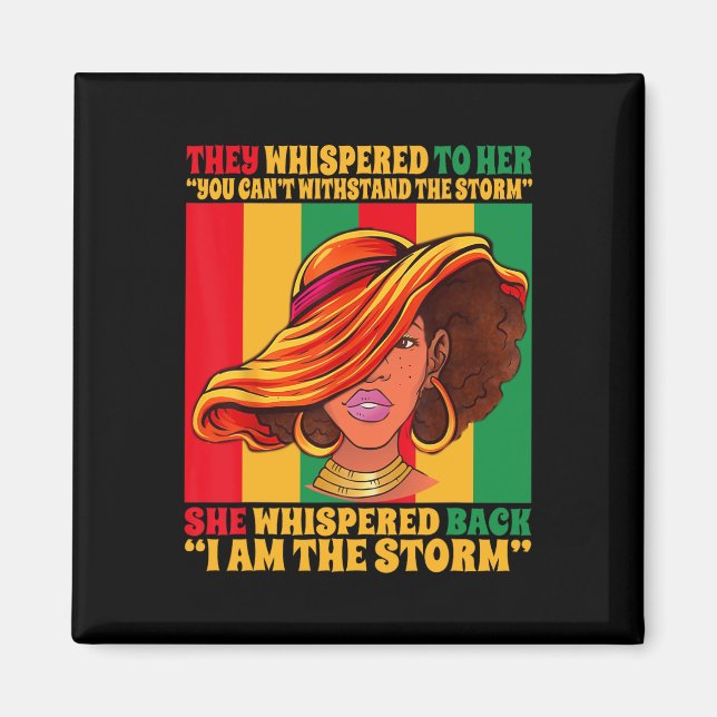 Black Girl Afro Juneteente I Bin the St Magnet (Vorne)