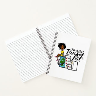 Black Girl Bucket List Spiral Notebook Notizbuch