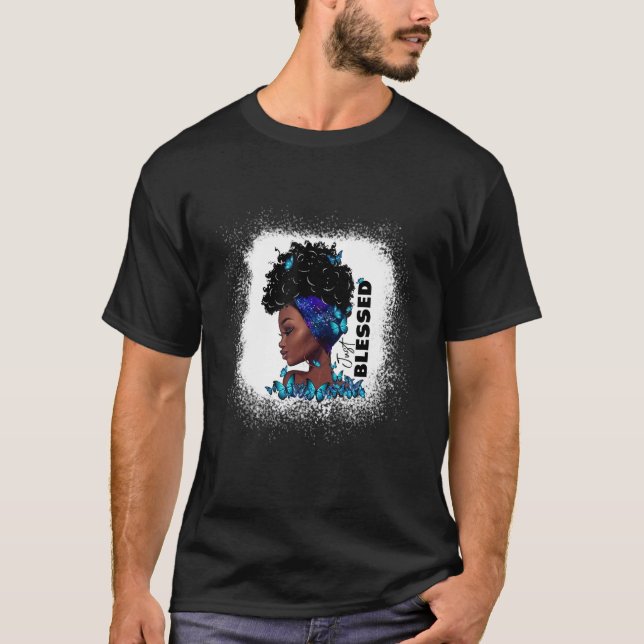 Black Girl Christlich Black Queen Afro African Jus T-Shirt (Vorderseite)