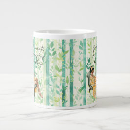 Black Girl Cosy Reading Jumbo-Tasse