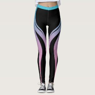 Black Girl Glitzer Herzlich Hintern Acwear Leggings