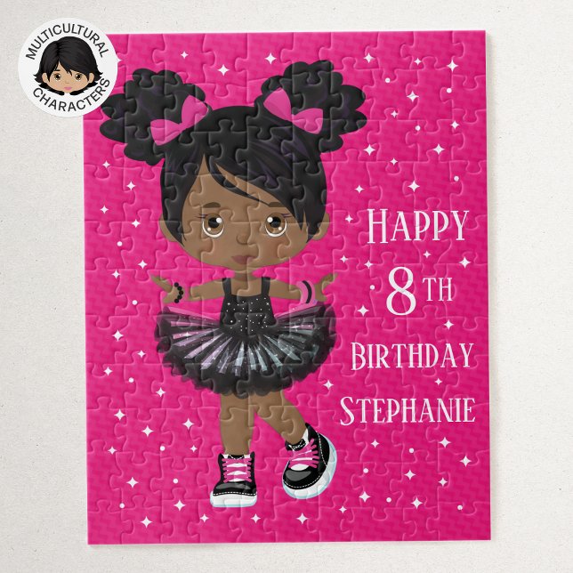 Black Girl Happy Birthday Puzzle (Von Creator hochgeladen)