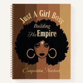 Black Girl-Komposition-Notebook Notizbuch