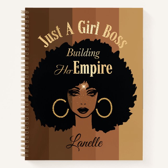 Black Girl-Komposition-Notebook Notizbuch (Vorderseite)
