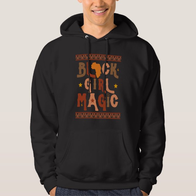 Black Girl Magic African American Black History Mo Hoodie (Vorderseite)