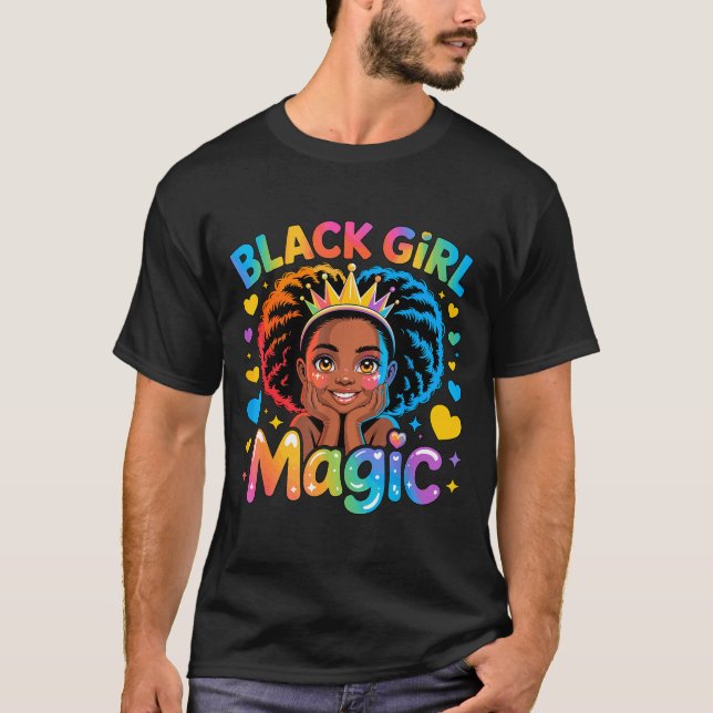 Black Girl Magic African Girl Hbcu  T-Shirt (Vorderseite)