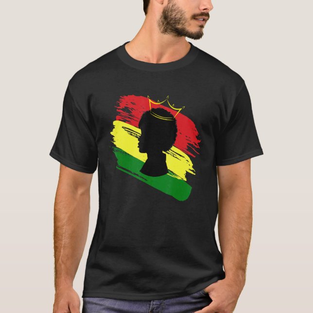 Black Girl Magic African Queen Melanin Girl Power T-Shirt (Vorderseite)