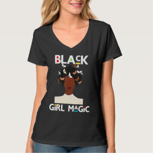 Black Girl Magic Afro Frau Sista Melanin Frauen Au T-Shirt