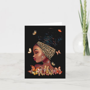 Black Girl Magic Afro Melanin Queen African Americ Karte