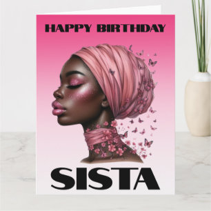 Black Girl Magic Birthday Sista Melanin Frau Karte