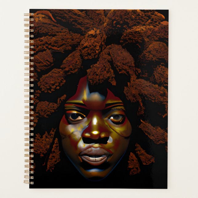 Black Girl Magic Birthday Sista Melanin Frau Planer (Vorderseite)