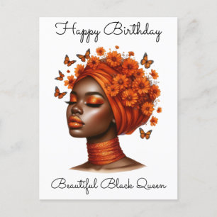 Black Girl Magic Birthday Sista Melanin Frau Postkarte