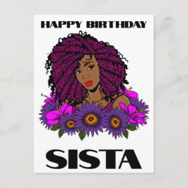 Black Girl Magic Birthday Sista Melanin Frau Postkarte