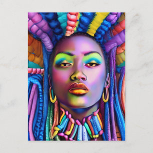 Black Girl Magic Birthday Sista Melanin Frau Postkarte
