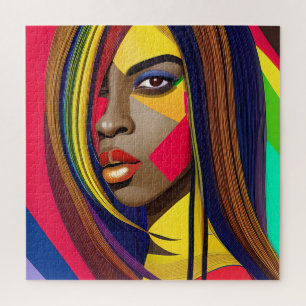 Black Girl Magic Birthday Sista Melanin Frau Puzzle