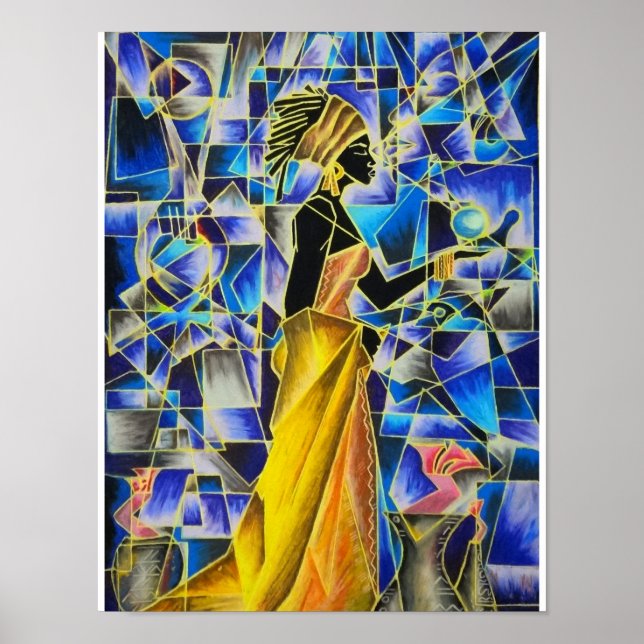 Black Girl Magic - BluBerry Isis Poster (Vorne)