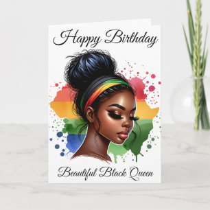 Black Girl Magic Geburtstag Schwester Melanin Frau Karte
