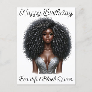 Black Girl Magic Geburtstag Schwester Melanin Frau Postkarte