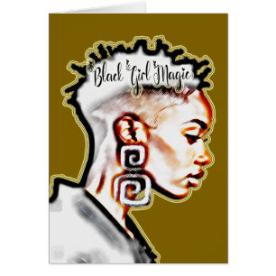 Black Girl Magic • Inspirierende Bejahungs-Grußkar