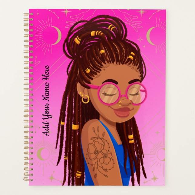 Black Girl Magic Planner, Manifestationsplaner Planer (Vorderseite)