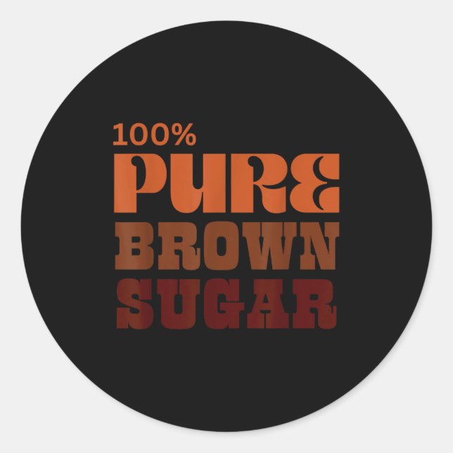 Black Girl Magic Queen Melanin History Juneteenth  Runder Aufkleber (Vorderseite)