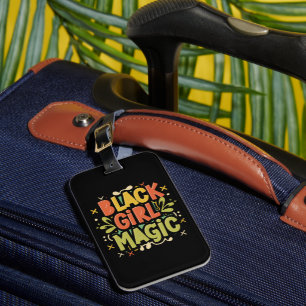 Black Girl Magic: Stärke, Schönheit und Exzellenz Gepäckanhänger
