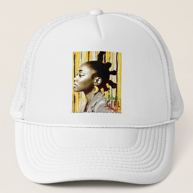 Black Girl Magic Truckerkappe (Vorderseite)