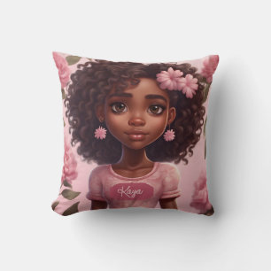 Black Girl Pillow Personalisiert Kissen