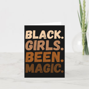 Black Girls Been Magic Melanin Afrikanisch America Karte