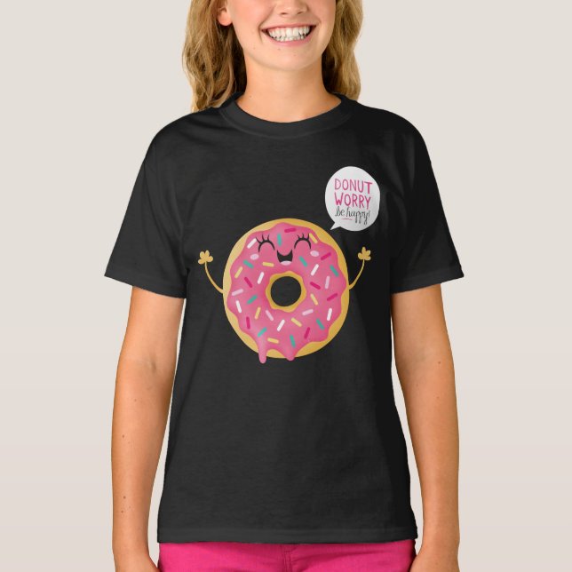 Black Girls Hoodie Süßigkeiten Donut Besorgnis sei (Vorderseite)