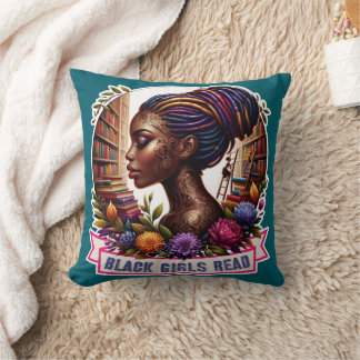 Black Girls lesen | 16x16 Accent Throw Kissen