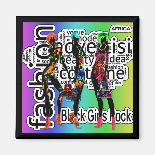 Black Girls Rock Magnet (Vorne)