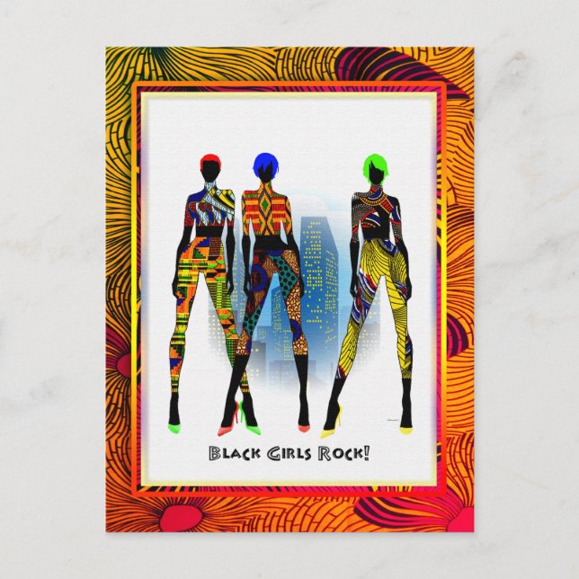Black Girls Rock! Postkarte (Vorderseite)